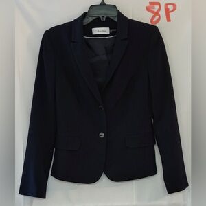 Calvin Klein Women's Elegant Black Suit Jacket